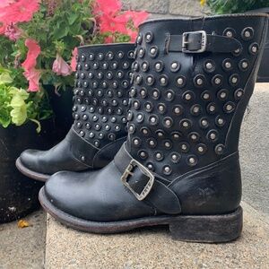Frye Boots (Jenna Studded/Distressed Look)